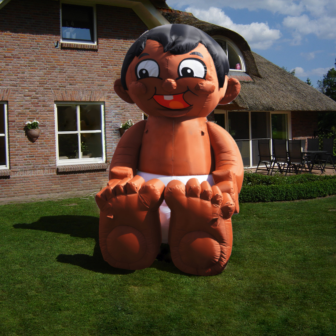 Verhuur Express - Opblaasbare baby huren getint donker